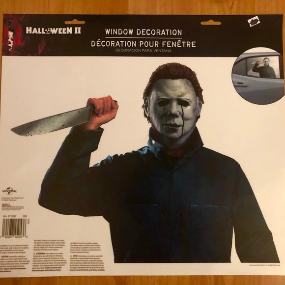 Scary Michael Myer Window Decoration - Picture 1 of 3